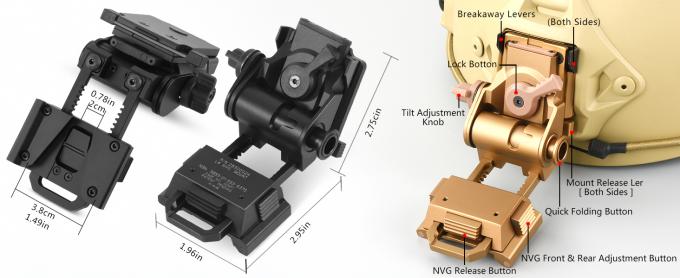 5.76oz Nachtzichtbril Helm gemonteerde verrekijker NVG L4G24 Metaal 1