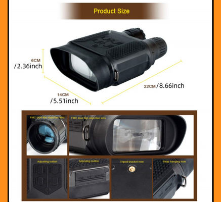 Compact NV400B Digitale nachtzichtverrekijker 2x optische vergroting 3W infrarood LED 320*240 Display