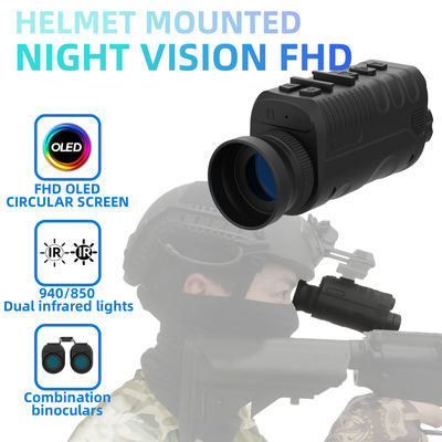 2K NVG nachtkijkbril voor volwassenen PVS 14 Helm gemonteerd 4 kleurmodus 4X