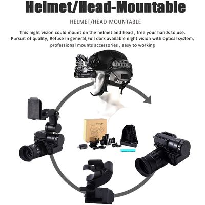 120x80x59mm Militaire helm Gemonteerde nachtkijkbril Wifi IR 1080p Hd