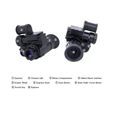 17.5mm-lens digitale nachtzicht telescoopbrillen voor tactische operaties