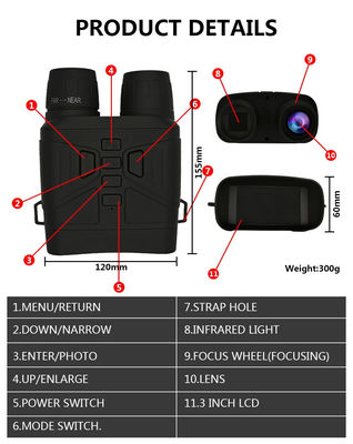 NV4000 Binoculaire Nachtvisie Telescoop Mini Pocket 4K Video Foto