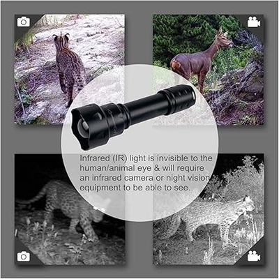 IR zaklamp 850nm batterij aangedreven met oplader Maximaliseer je prestaties