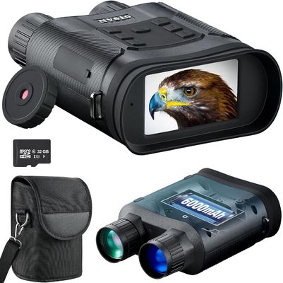 Warmte sensor Dag- en nachtzicht verrekijker met camera SD-kaart 4K