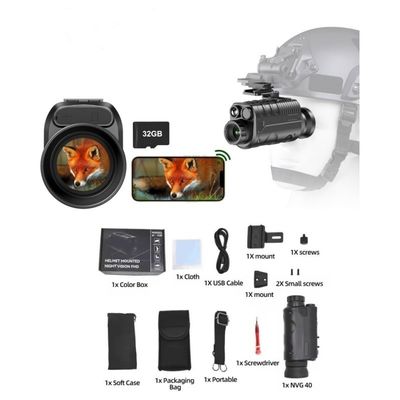 9million Fotografische beeldresolutie 31mm IR LED nachtkijkbril 1080P