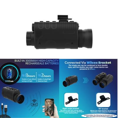6X digitale vergroting Nachtzichtbrillen 1080P Video Resolutie 256GB Storage Media