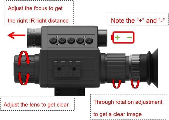 M5 Digital 1080P Day &amp; Night Vision Rifle Scope Hunting Monocular Camera met 850 of 940 nm IR (M5-50-IR940-GP)