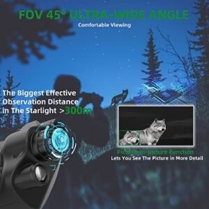 Cross Auxiliary Line Night Vision verrekijker met infraroodverlichting zichtbaar bereik 1,5 m-300 m en 3′′ LCD-scherm